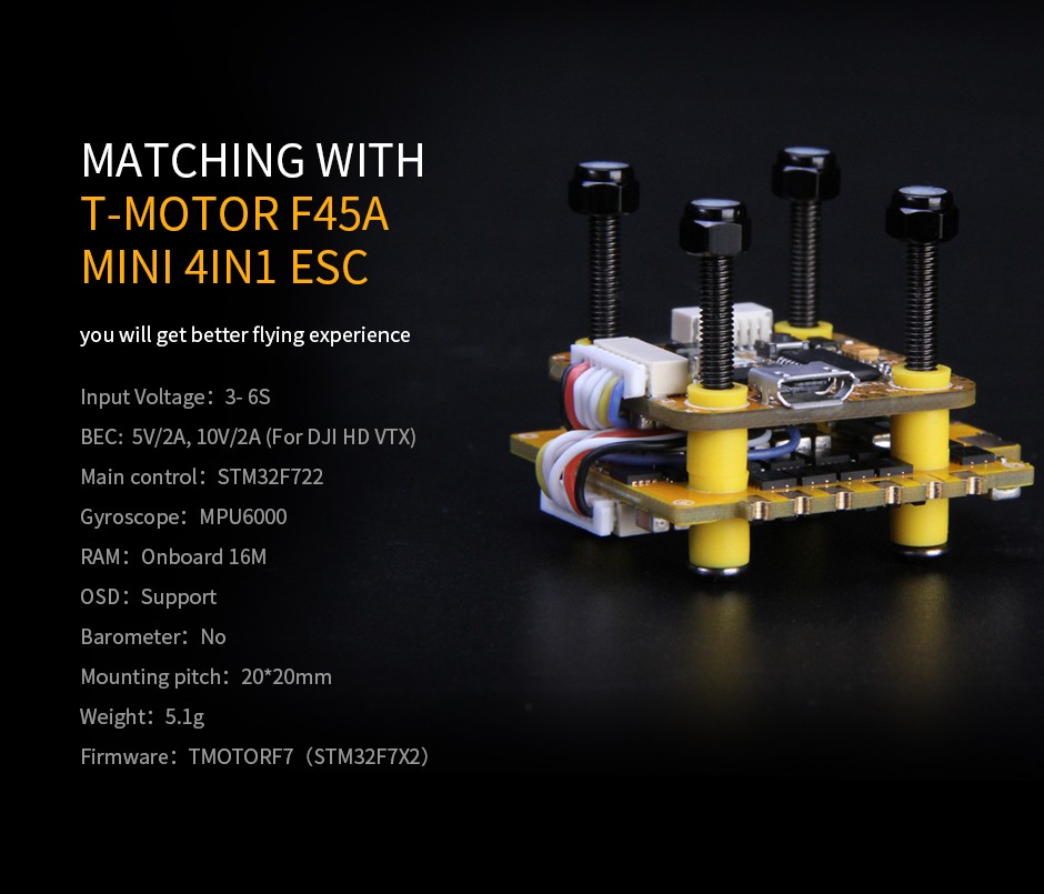 �˾���ũ  [T-MOTOR] F7 �̴� 2020 �ö���Ʈ ��Ʈ�ѷ� (DJI���, OSD, VTX����ġ) 8