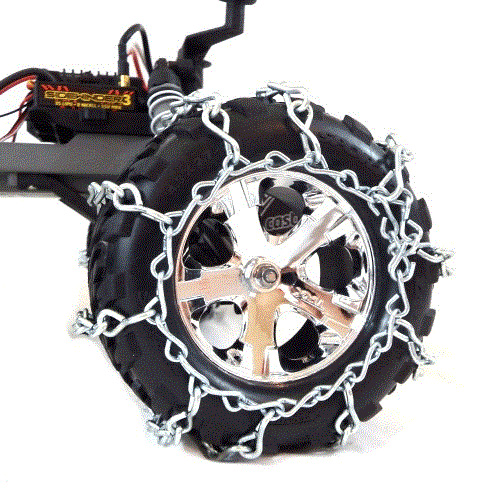 [˾ũ] 83001 [T-Bone Racing] TBR Snow Chains Set of 2 -Vaterra Halix, Traxxas Stampede 2WD, 4WD VXL 4.5 2