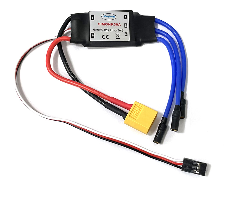 �˾���ũ SK30-������ [RS] Simonk 30A �귯������ ���ӱ� - 2~4S�Է�/5V 2A BEC ���� - 3.5mm ����� + XT60 �� ���� ���� 1