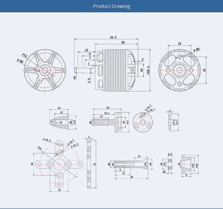 ¾Ë¾¾¹ðÅ© T-motor AS2312 1400KV ºê·¯½¬¸®½º ¸ðÅÍ 4