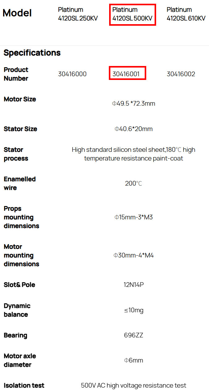 �˾���ũ 30416001 [HOBBYWING] Platinum 4120SL 500KV �귯������ ���� (�����Ǹ�) 13