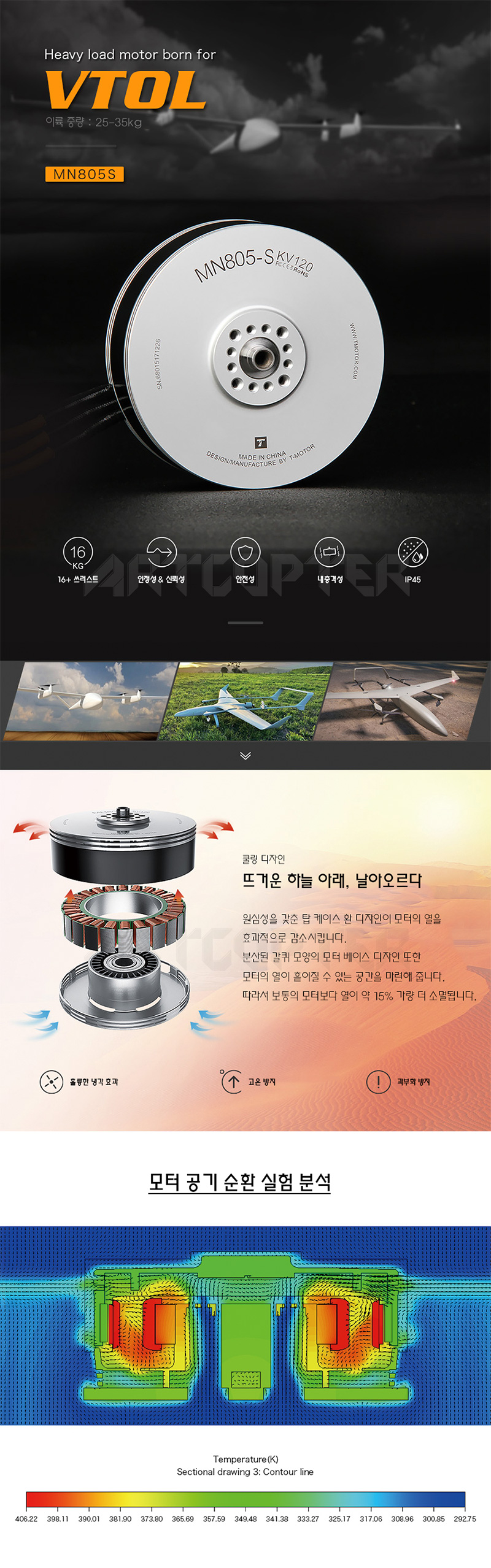 [ܼ]  [T-MOTOR] Ƽ MN805S 120KV 귯 