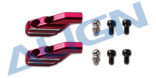 �˾���ũ H50152QR [Align] T-Rex500EFL PRO Metal Main Rotor Holder Arm/Red 1