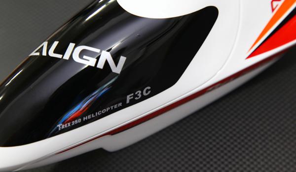 [�˾���ũ] HF2502 [Align] F3C Fuselage for T-Rex250(Orange/Red) 1