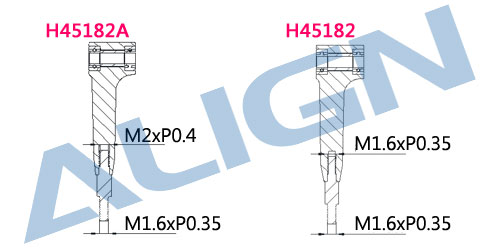�˾���ũ H45182TA [Align] T-Rex450 DFC Linkage Rod Set 2