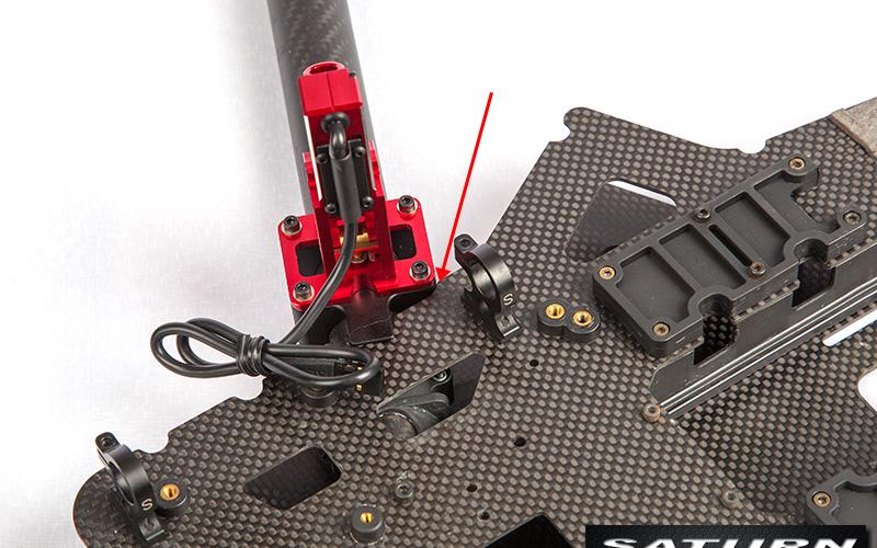[˾ũ] M480021-R [SATURN] 690L Retract Landing Gear Mounting Block(RED) 5