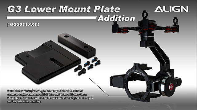 [�˾���ũ] GG3011XXT [ALIGN] G3-GH Extension Lower Mounting Plate 1