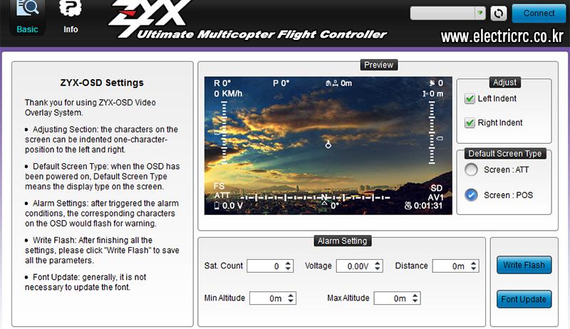 [�˾���ũ] TL300C [TR] ȭ������ǥ����ġOSD Data Link for ZYX-M Flight Controller 1