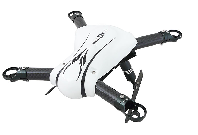 [�˾���ũ] 200QX-C0105 RKH Canopy for CNC Advanced Upgrade Kit (White-Black) - Blade 200 QX 1