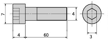 [˾ũ]  M4x60mm θ   (5) 1