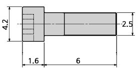 [�˾���ũ]  M2.5x6mm ���� ��Ʈ (ö, 10����) 1