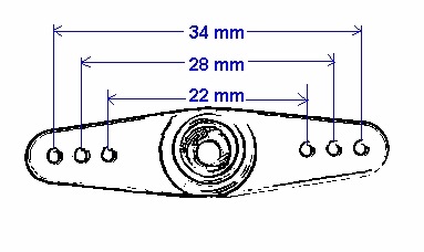 [ܼ] HT437 AL horn spline - Both arm (1pcs)
