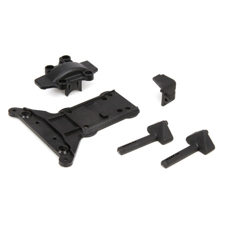 [˾ũ] ECX231010 [ECX RC] Gear Cover/Kick Plate/Battery Mnts: 1:10 4wd All 1