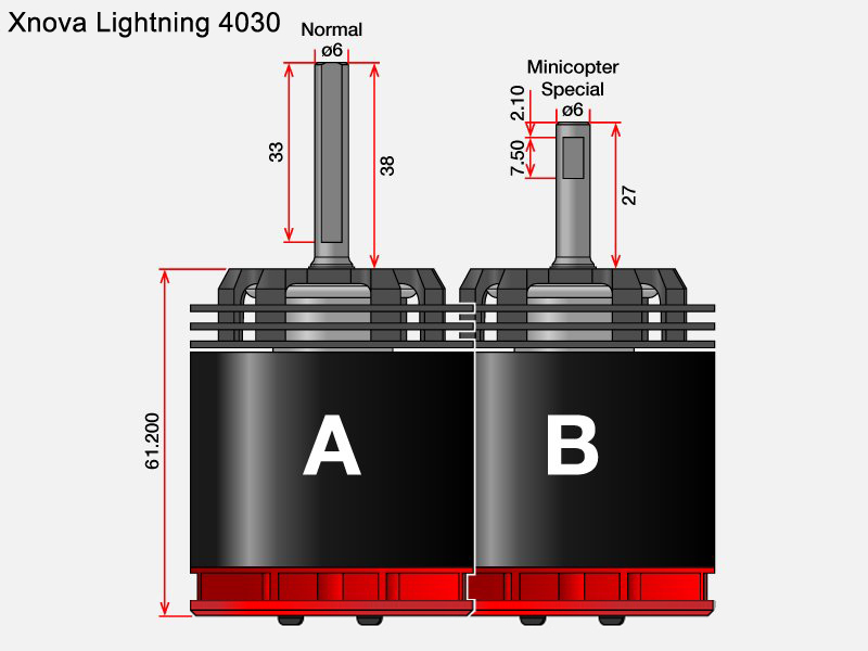 [ܼ] LIGHTNING 4030/2.5Y-560KV 8P [Xnova] Ʈ 4030 560KV 2.5Y 8P AŸ ̿  귯  - 570-630/10S~12S õ