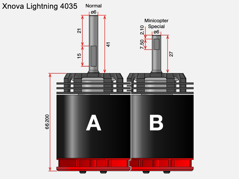 [ܼ] LIGHTNING 4035-2Y-600KV 8P [Xnova] Ʈ 4535 600KV 2Y 8P AŸ ̿  귯  - 600-690/10S~12S õ