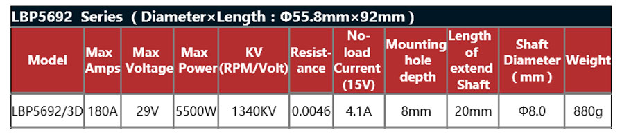 [�˾���ũ]  Leopard LBP5692/3D 1340KV 4-Poles Inrunner Brushless Motor For Boat 2