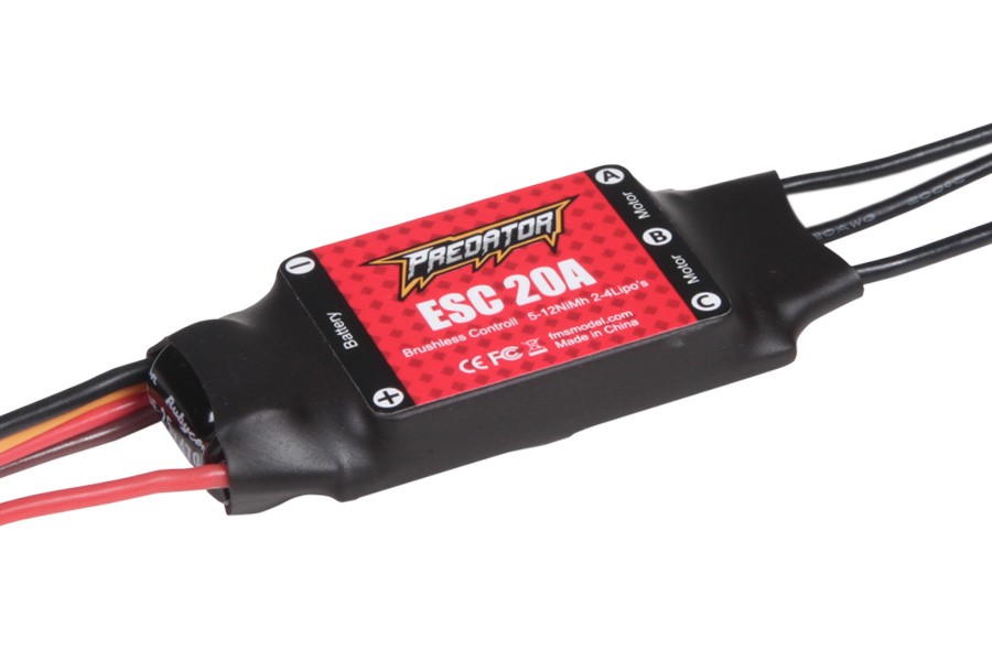 [�˾���ũ]  [FMS] �������� 20A �귯������ ���ӱ� - 2~4�� 5.5V 2A BEC ���� 1