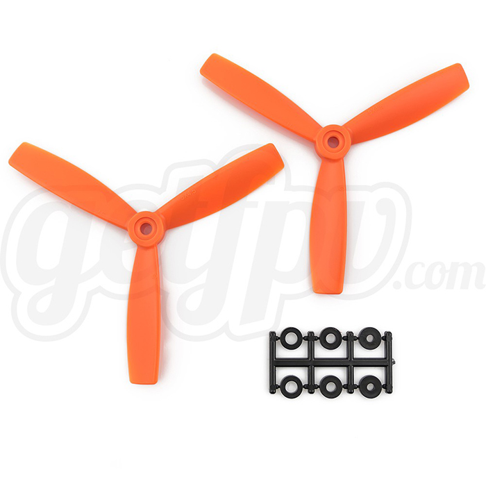 [�˾���ũ]  HQProp 5x4.5x3R ����ġ Bullnose Propeller - (Set of 2 - Orange) 1