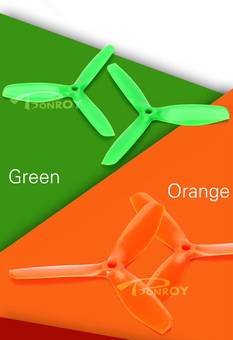 [�˾���ũ]  DYS GREEN 5x5x3 5050 3-Blade Hi-Performance Prop FPV Propeller CW/CCW 4�� 3