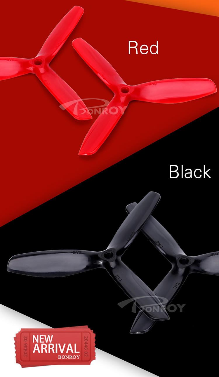 [�˾���ũ]  DYS GREEN 5x5x3 5050 3-Blade Hi-Performance Prop FPV Propeller CW/CCW 4�� 4