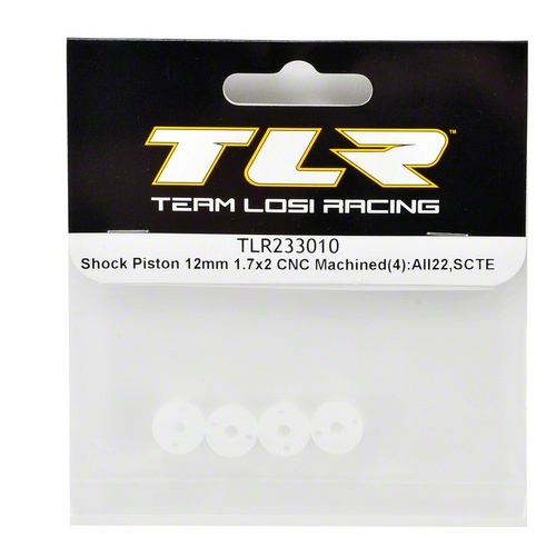 [˾ũ] TLR233010 [TLR Racing] Team Losi Racing 12mm CNC Machined Shock Piston Set (4) (1.7x2) 1