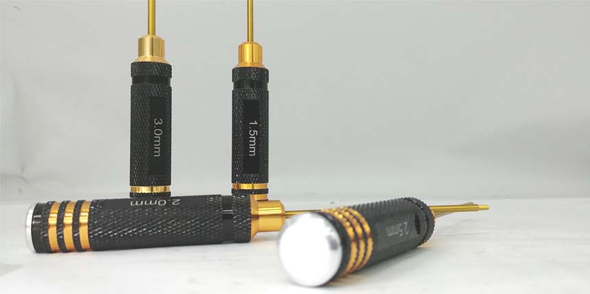 �˾���ũ HSS-GD [Ares Racing] [��ȭ�� ���ݽ�ƿ ��ǰ�� Gold TooL] ���� ��ġ 4�� ��Ʈ �̸� ������ BŸ�� (1.5mm/2.0mm/2.5mm/3.0mm) 2