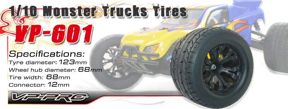 [˾ũ] VP-601-M3 [VP PRO RACING] (1:10 Ʈ Ÿ̾ )1/10-scale monster truck tires Hex 12mm *** Ѻ 2  1