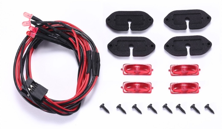 [˾ũ] 14257 14257 [ ] AXIAL SCX10 III JEEP Wrangler Chassis lights Red 1