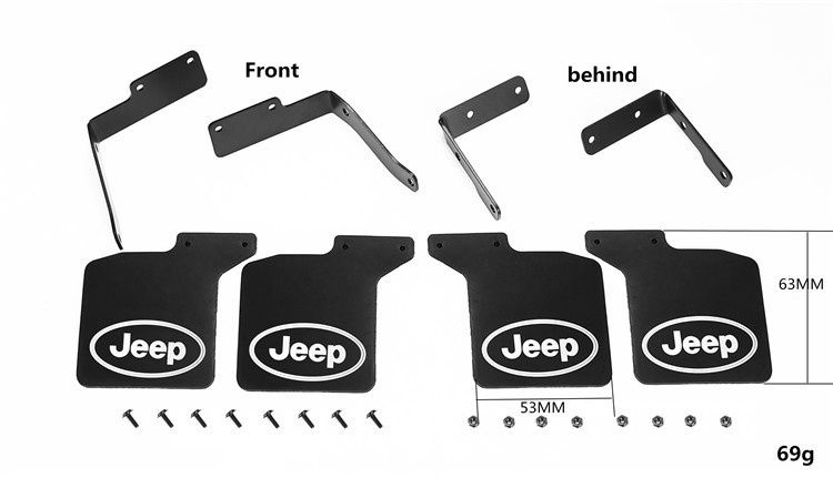 [˾ũ] 14256 14256 [ӵ尡] AXIAL SCX10 III JEEP Wrangler rubber mudguard 1