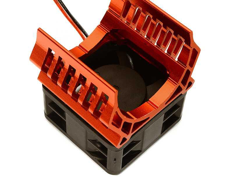 [˾ũ] C28599RED [INTEGY] 36mm Motor Heatsink 40x40mm Cooling Fan 16k rpm for 1/10 TR-MT10E & TRX-4 C28599RED 2