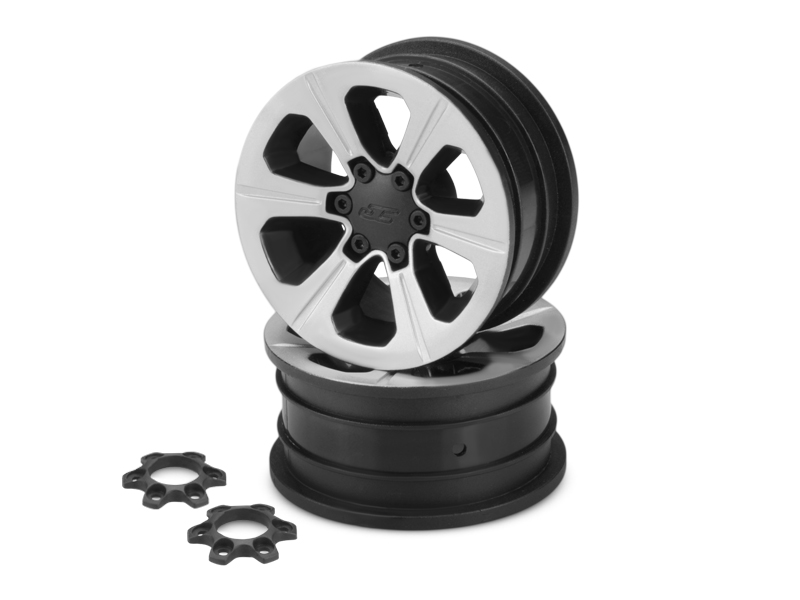 [�˾���ũ] 3373B [jconcepts] JConcepts Hustle 1.9 Rock Crawler Wheels (2) (Chrome) 1