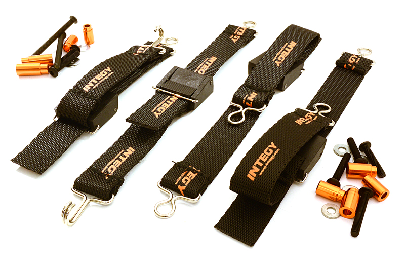 �˾���ũ C27467ORANGE [INTEGY] ���͸� ��Ʈ��)Suspension Travel Limiter Straps for Traxxas X-Maxx 4X4 C27467ORANGE 1