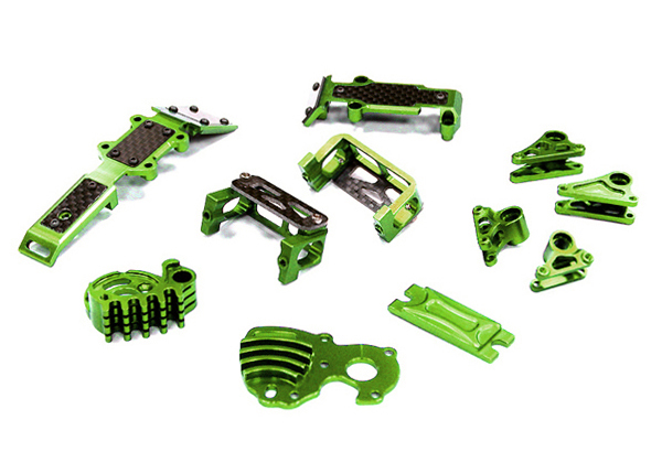 �˾���ũ T3497GREEN [INTEGY] Billet Machined Stage 2 Conversion Set for 1/16 Traxxas E-Revo, Slash & Summit T3497GREEN 1