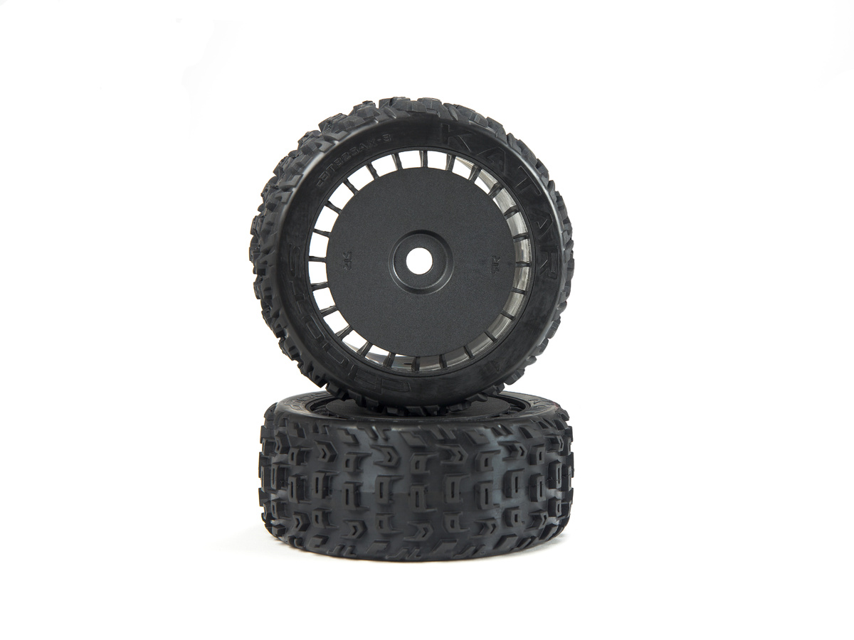 [˾ũ] ARA550097 [ARRMA] ARA550097 DBOOTS KATAR T BELTED 6S TIRE SET GLUED (BLACK) (2PCS) 1