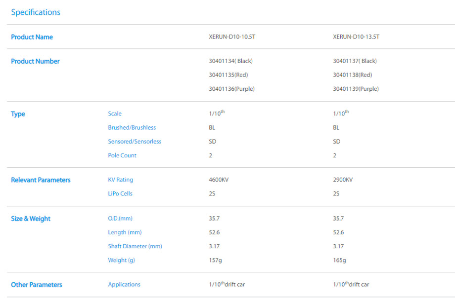 [�˾���ũ] 30401138 [HOBBYWING] [�帮��Ʈ ����] Xerun D10 13.5T 2900Kv Sensored Brushless Motor - Passion Edition (Red) 5