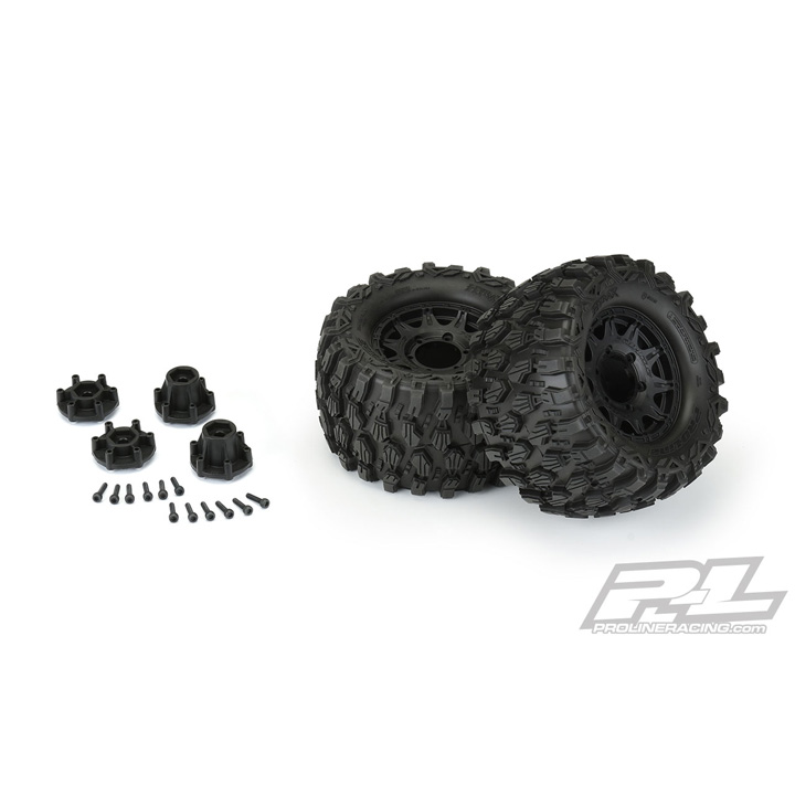 [˾ũ] PRO1019010 [PROLINE-RACING] 10190-10 Hyrax 2.8 Tires MTD Black 6x30 Stampede F/R 2