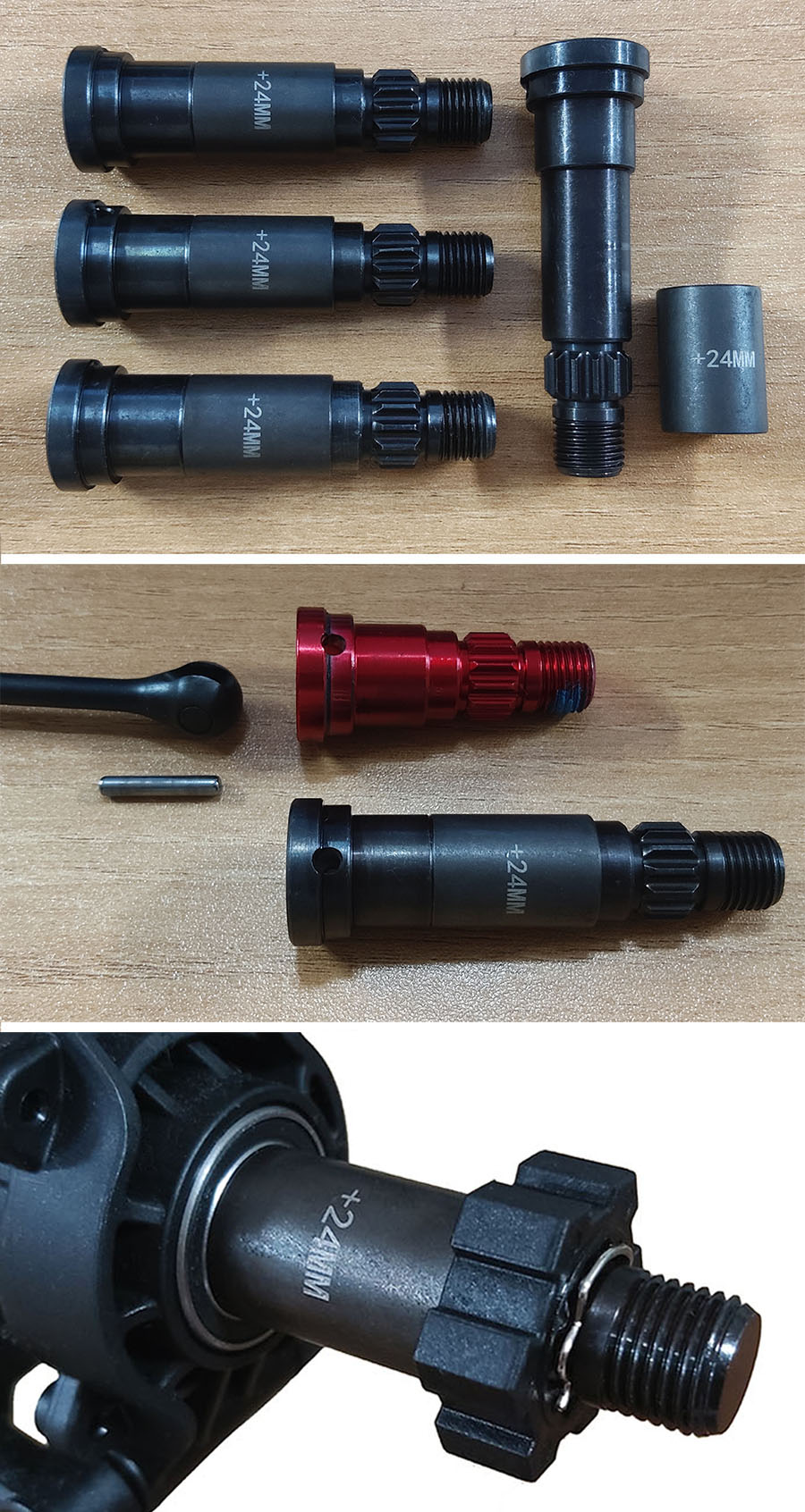 ˾ũ HM/TXM039S24-BK [HOBBYMON] ƽ ̵ Ʈ 4 - 24mm Offset [HM/TXM039S24-BK] 1