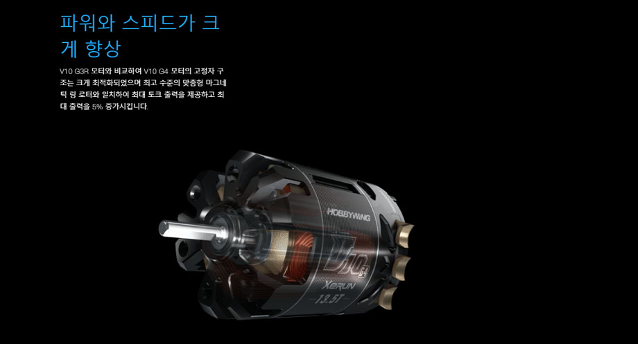 �˾���ũ 30401142 [HOBBYWING] �ְ��޸��� XERUN V10 G4 - Brushless Motor - 21.5T 2