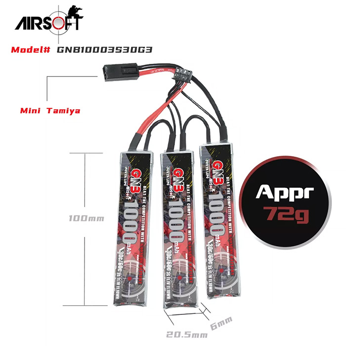 [˾ũ] GNB10003S30G3 [GNB] 11.1V 1000mAh 30C Ƭ ͸ - и / 輱 9