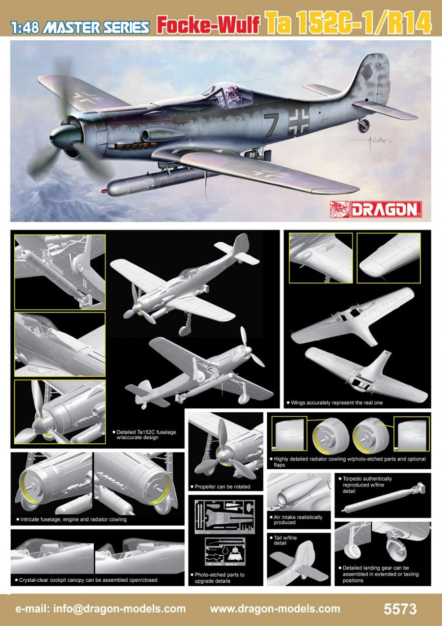 [˾ũ] BD5573 [Dragon] BD5573 1/48 Focke-Wulf Ta152C-1/R14 1