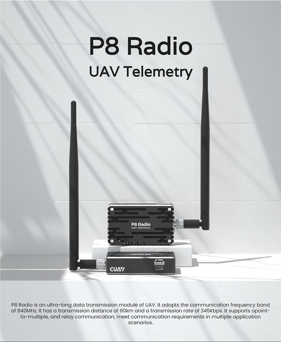 [˾ũ]  [CUAV] Ƚȣũ P8 ڷƮ  P8 Radio Drone Telemetry | Long Distance Transmission (Ŵ) 2