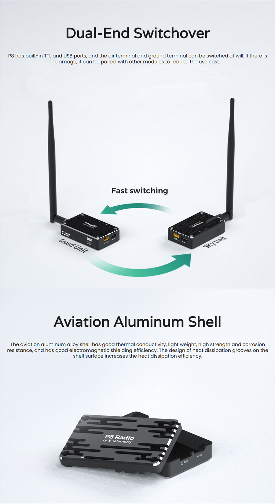 [˾ũ]  [CUAV] Ƚȣũ P8 ڷƮ  P8 Radio Drone Telemetry | Long Distance Transmission (Ŵ) 5