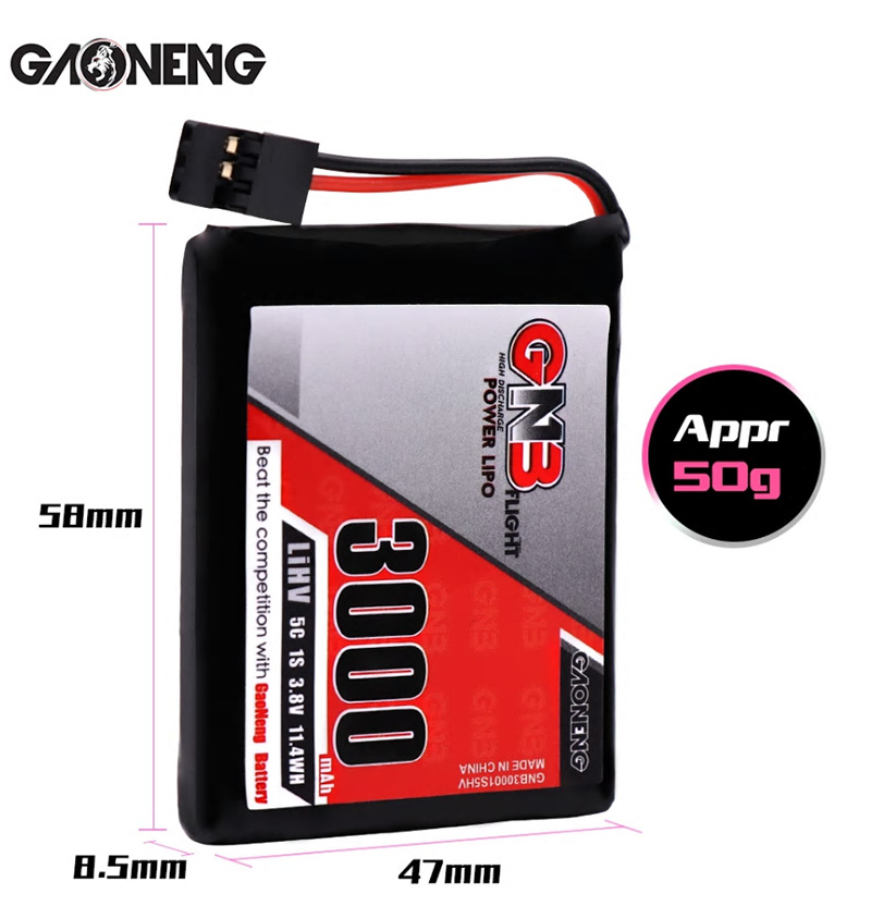 [�˾���ũ] GNB30001S5HV [GNB] 3.8V 3000mah 3.8V 5C (Sanwa MT44 ������� ��Ƭ������ ���͸�) 2