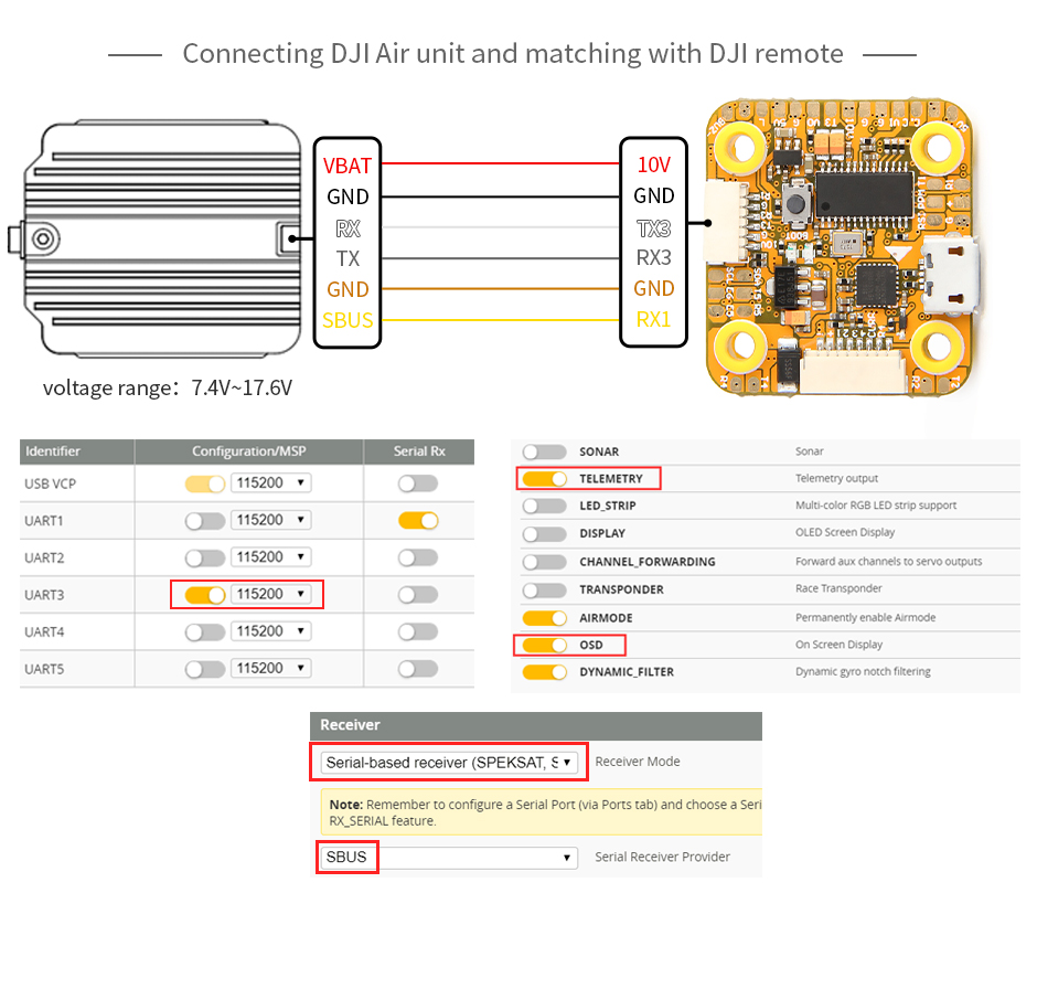 �˾���ũ  [T-MOTOR] F7 �̴� 2020 �ö���Ʈ ��Ʈ�ѷ� (DJI���, OSD, VTX����ġ) 11