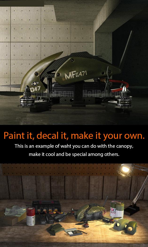 [�˾���ũ] TL250T07 [TR] 250C/H, 280C/H FPV Racer Canopy (White) 1