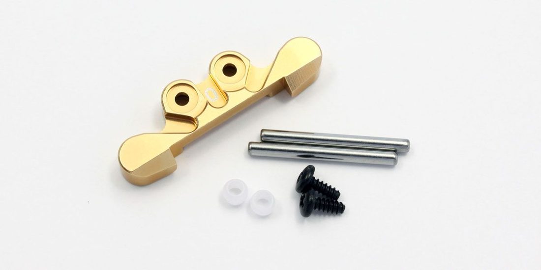 �˾���ũ KYMBW025G-0 [KYOSHO] Aluminum Rear Sus Mount (0-deg/Gold) 1