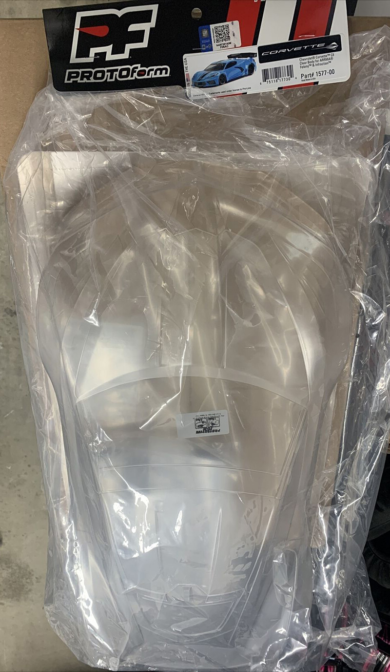 [˾ũ] PRM157700 [PROTOFORM] 1577-00 Corvette C8 Clear Body Felony & Infraction 1