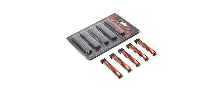 �˾���ũ  [BETAFPV] LAVA 1�� 3.8V 300mAh 75C LiHV ��Ƭ������ ���͸� (5��) 5