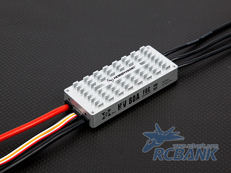 [�˾���ũ] HBW-FOC80A-6G2 [HOBBYWING] Sine-Wave ESC(80A/HV) for Xrotor6(6215) Motor (G1/G2 ����) 2