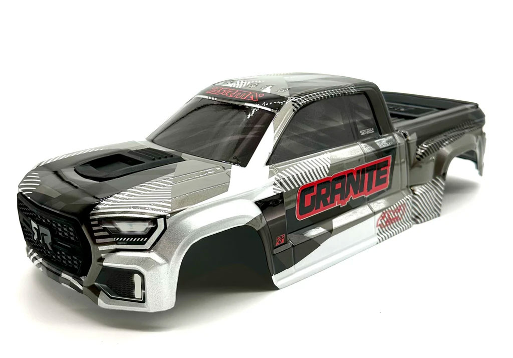 �˾���ũ ARA-1623-B [ARRMA] GRANITE 4x4 223s - Body Shell Gun Metal painted clipless ARA4302V4 1